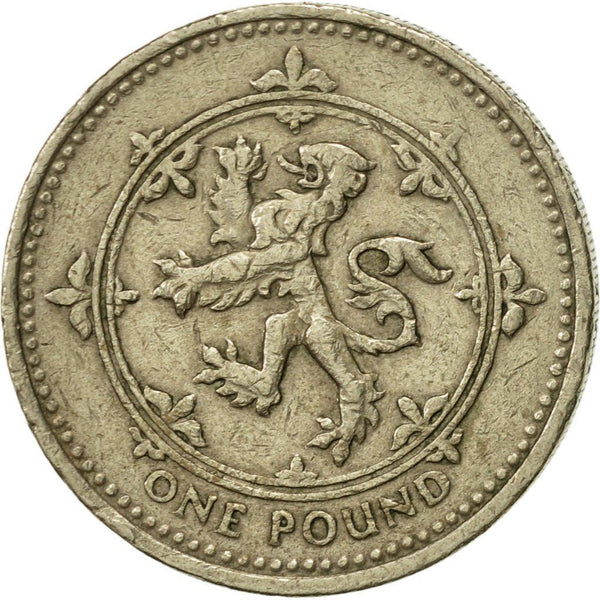 United Kingdom | 1 Pound Coin | Elizabeth II | 3rd portrait | Scottish Lion | 1994