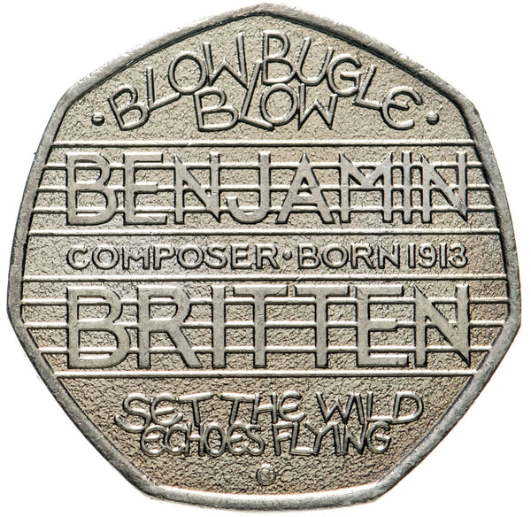 United Kingdom | 50 Pence Coin | Elizabeth II 4th portrait | Christopher Ironside | 2013