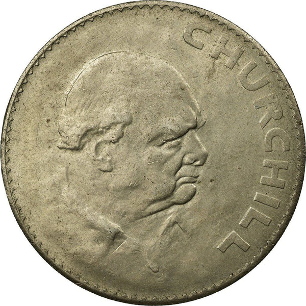 United Kingdom Coin 1 Crown | Elizabeth II Churchill | 1965