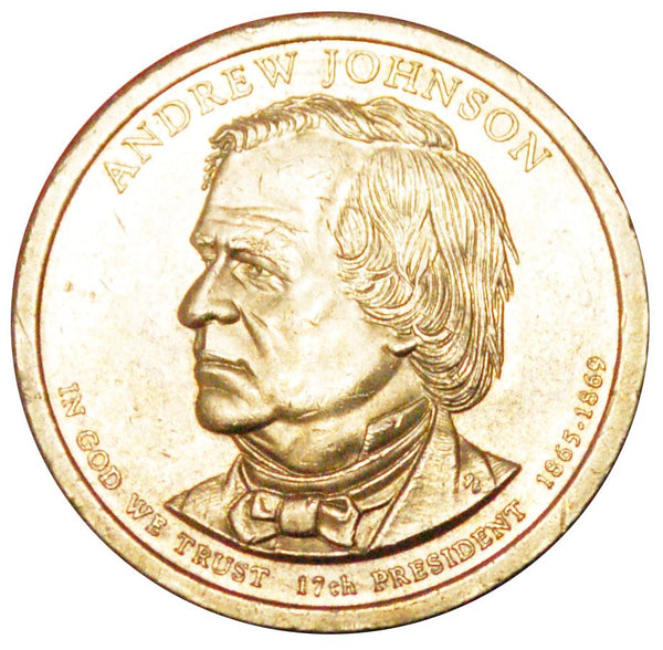 United States | 1 Dollar Coin | Andrew Johnson | Statue of Liberty | KM499 | 2011