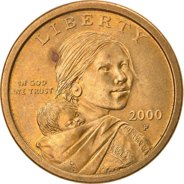 United States | 1 Dollar Coin | Sacagawea | Jean Baptiste Charbonneau | Eagle | KM310 | 2000 - 2008