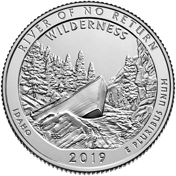 United States Coin American ¼ Dollar | George Washington | Boat | KM697 | 2019
