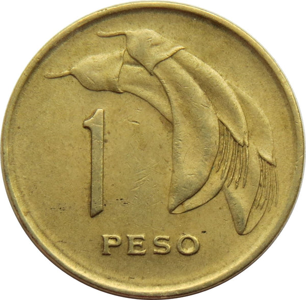 Uruguay Coin 	Uruguayan 1 Peso | Erythrina Crista-galli | Sun | KM52 | 1969