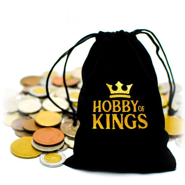 Velvet Soft Drawstring Bag | Money Pouch | Balck Coin Sack | Hobby of Kings