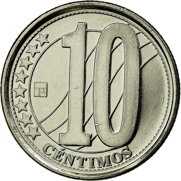 Venezuela | 10 Centimos Coin | Palomo Horse | Stars | KM89 | 2007 - 2012