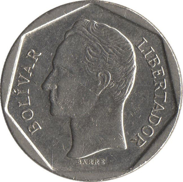 Venezuela | 50 Bolivares Coin | Palomo Horse | Simon Bolivar | KM77.1 | 1998
