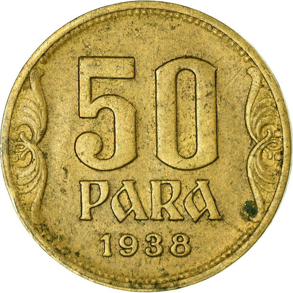 Yugoslavia 50 Para Coin | Petar II | Crown | KM18 | 1938