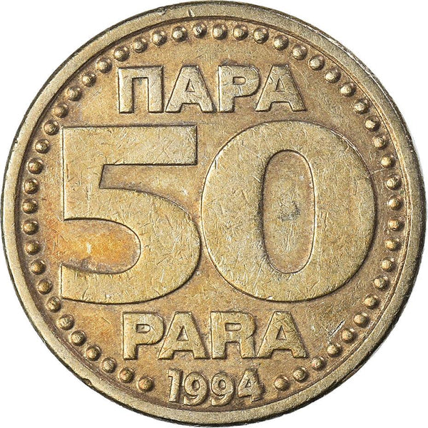 Yugoslavia Coin | 50 Para | Bank of Yugoslavia | KM163 | 1994