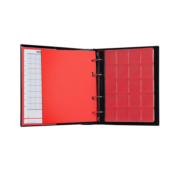 Coin Album 200 Pockets / Grids | 10 Pages | 3.5 x 4cm | Money Storage for Currency Collectors