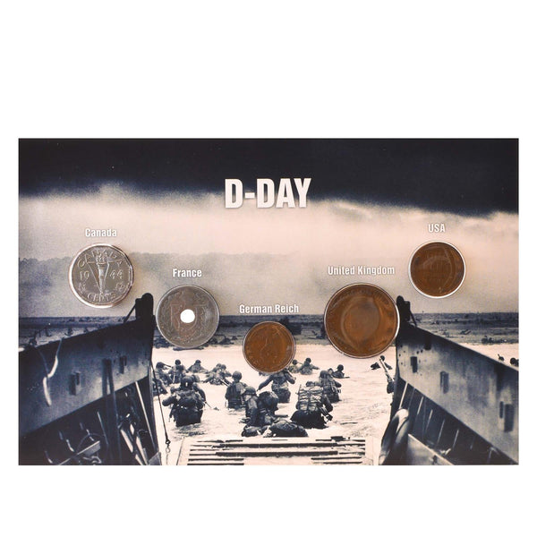 D-Day | 5 Coin Set | Canada | France | German Reich | United Kingdom | USA | Normandy landings | Operation Neptune | 1939 - 1945