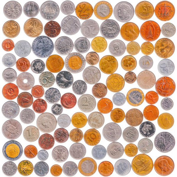 Mixed Europe Coins From European Countries Including Non Existent Valuable Collectible Currency