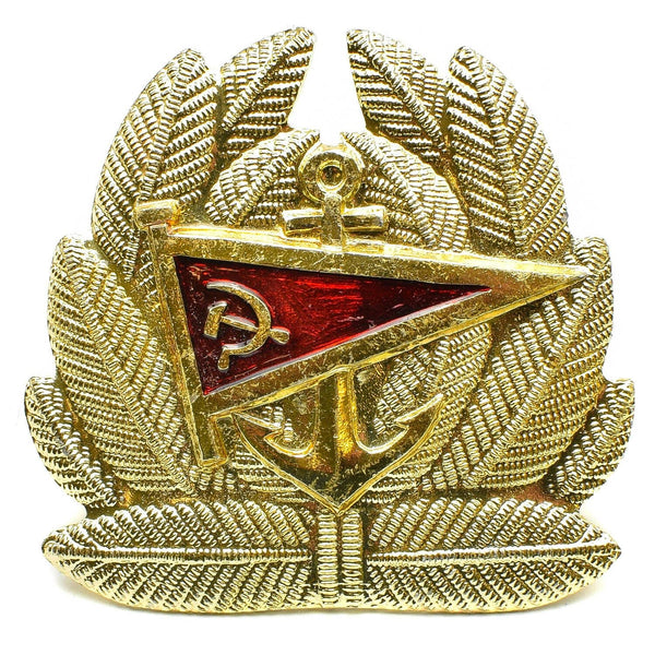 Soviet Gold Anchor Badges for Cadets Military Navy Red Communism Flag