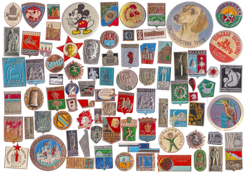 Soviet Pins Enamel Pins Badges Insignias Communism CCCP Znachi Cold War